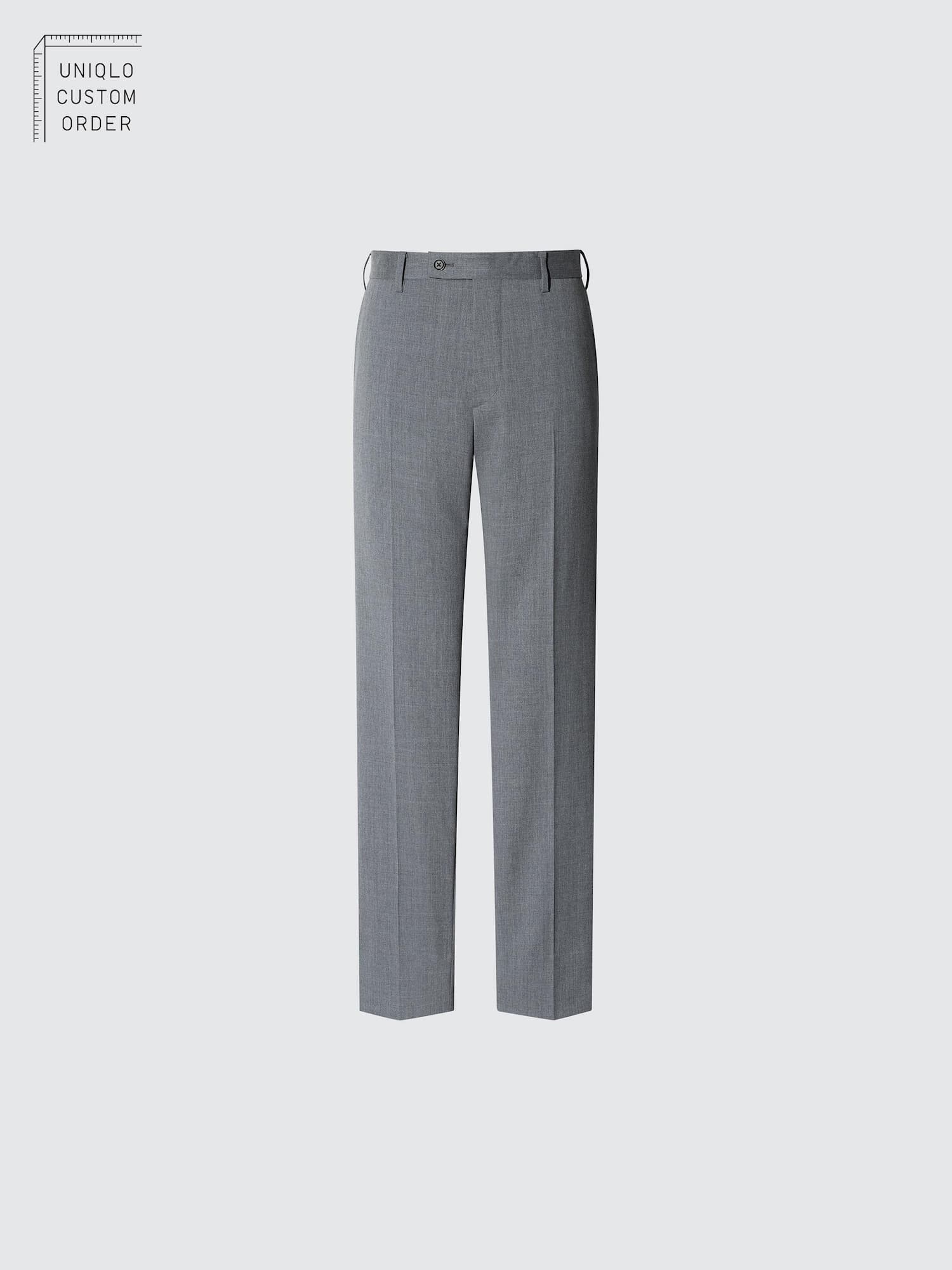 ストレッチウールスリムフィットパンツ