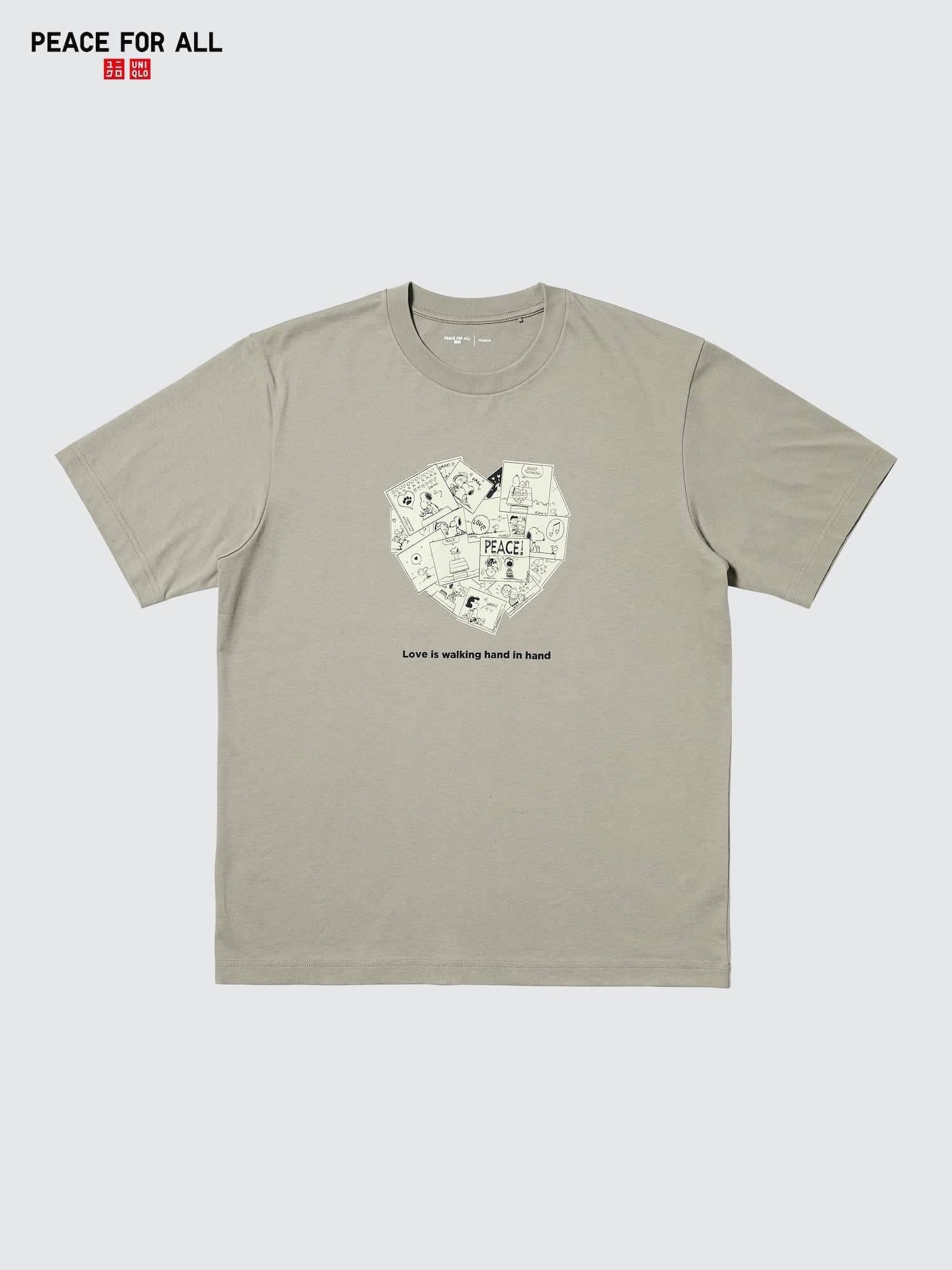 PEACE FOR ALLTシャツ/ピーナッツ