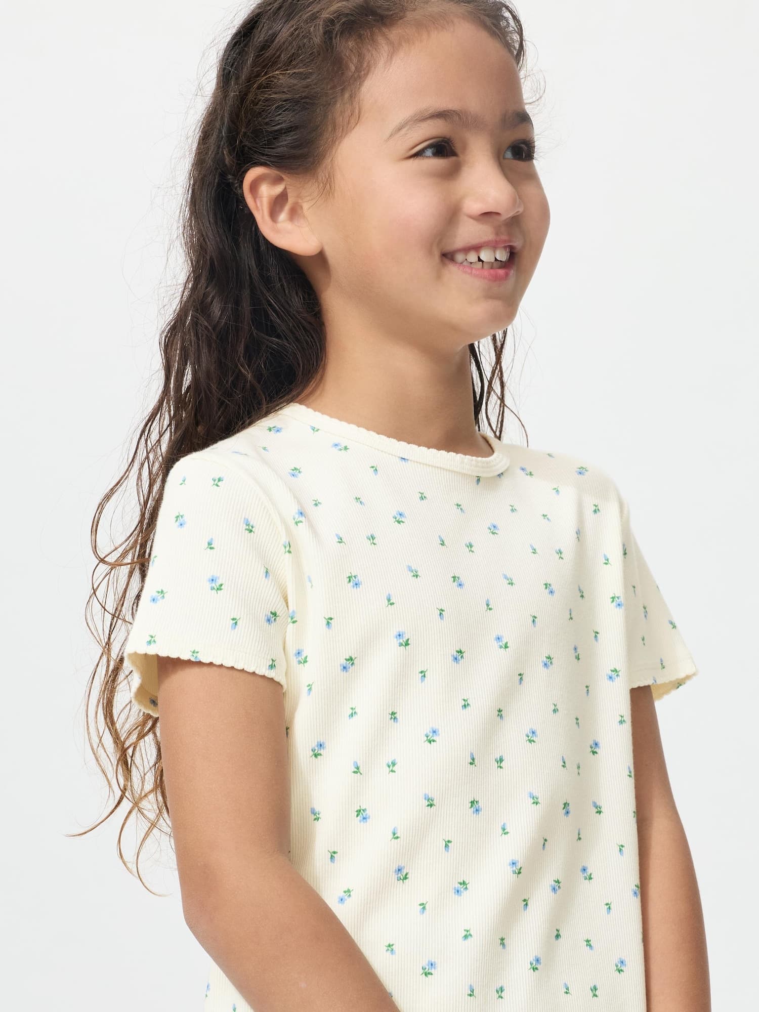 GIRLS リブTシャツ