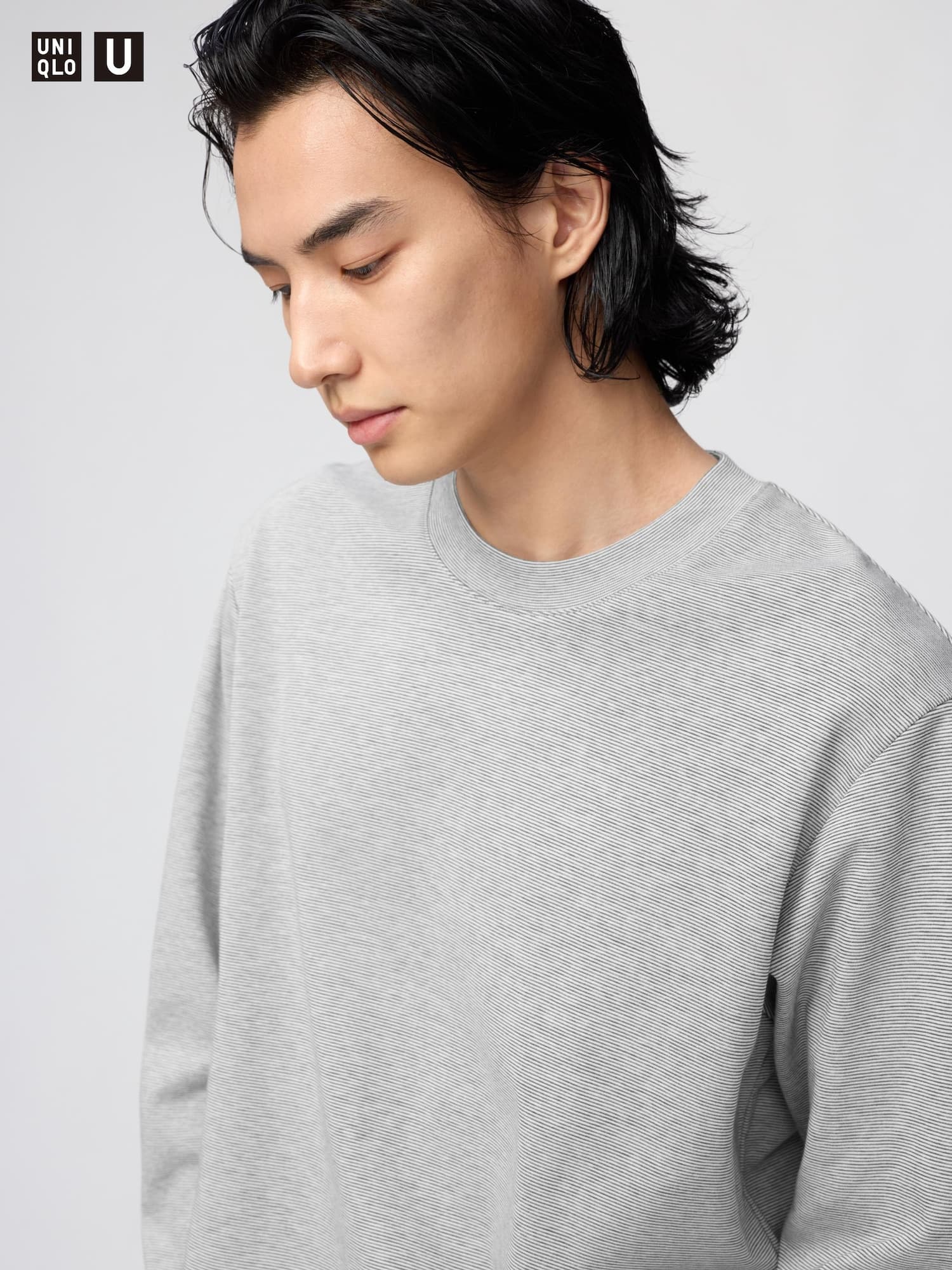 エアリズムコットンボーダーTシャツ